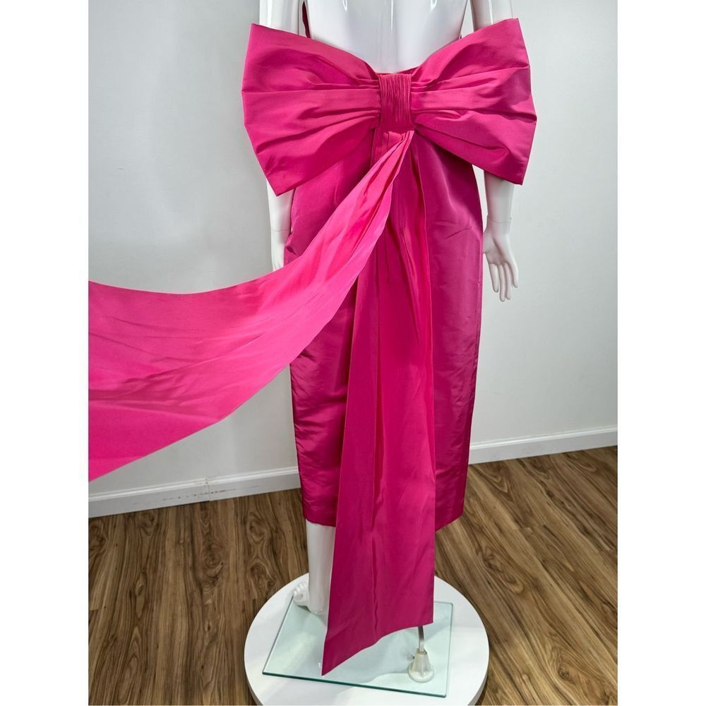 Alexia María Margaret Bow Silk Dress Size 10 - Picture 10 of 12
